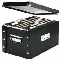 Vaultz Susp File Store Box Blk